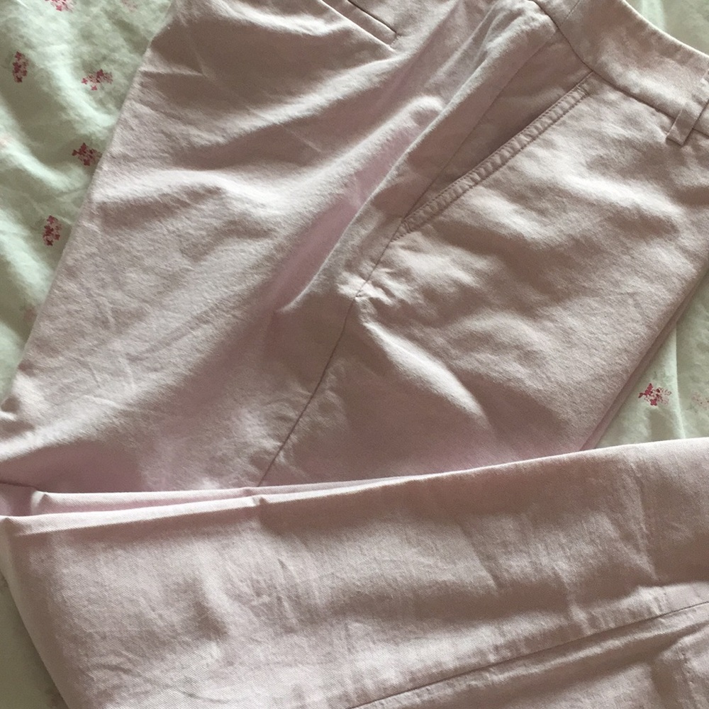 Bnwt j crew factory pink oxford skimmer pants